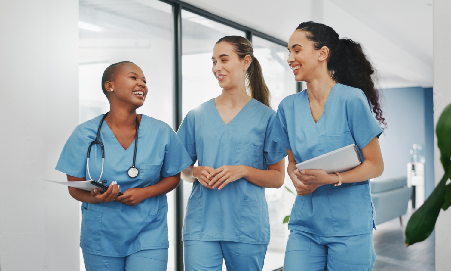 Team of medical employees